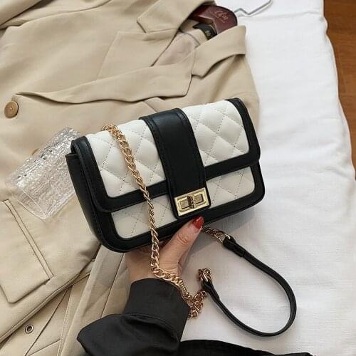 Classic Small PU Leather Crossbody Bags for Women 2020 Trend Shoulder Handbags and Purses Womens Luxury Designer Hand Bag