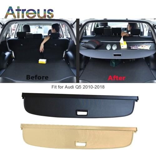 Trunk Parcel Shelf Cover for Audi Q5 2010-2012 2013 2014 2015 2016 2017 2018 Retractable Rear Racks Spacer Curtain Accessories