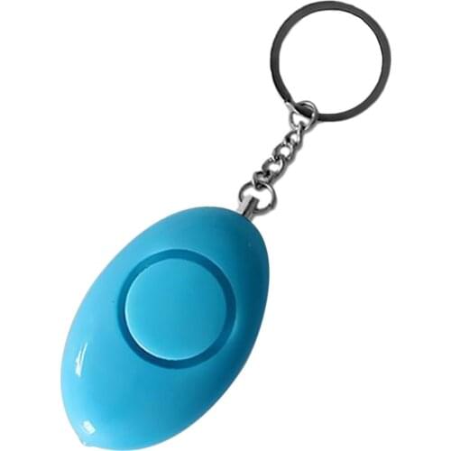 Mini Egg Shape Women Personal Safety Alarm Keyring Anti-Attack Security Protection Emergency Alarm Children School Alert Door