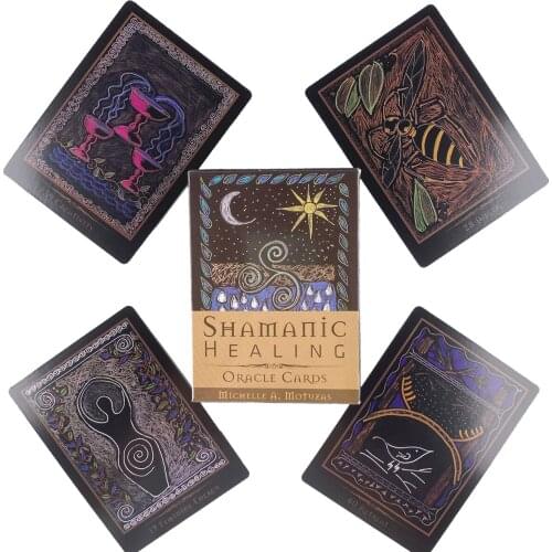 Shamanic Healing Oracle Cards Leisure Party Table Game High Quality Fortune-telling Prophecy Tarot Deck With Guide Book