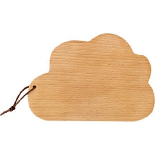 New Cutting Board Solid Wood Whole Cloud Bread Board Cloud-Shaped Cutting Board
