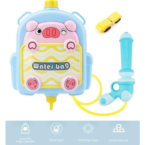 Beach Toy Swimming Pool Accessories Water Gun Water Shooter Cartoon Animal Backpack Water Spraying Toy Summer Outdoor Sports Toy