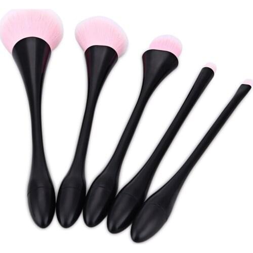 Portable 5pcs Soft Hair Makeup Tools Foundation Powder Brushes