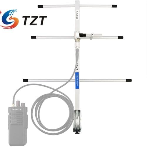 TZT Ailunce AY01 High Gain Yagi UHF 430-450MHz Female Connector Walkie Talkie Yagi-Uda Antenna Ham Radio Antenna