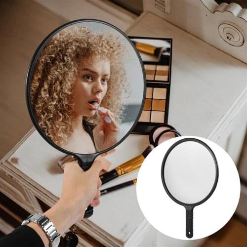 Hand Mirror Makeup Mirror Round Handheld Mirror Rear View Barber Mirror