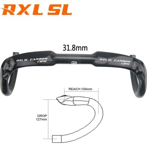 RXL SL Bicycle Handlebar Carbon Road Handlebar 31.8mm 3K/UD Gloss/Matte Carbon Fiber Handlebar Road Bike Handlebars Cycling Part