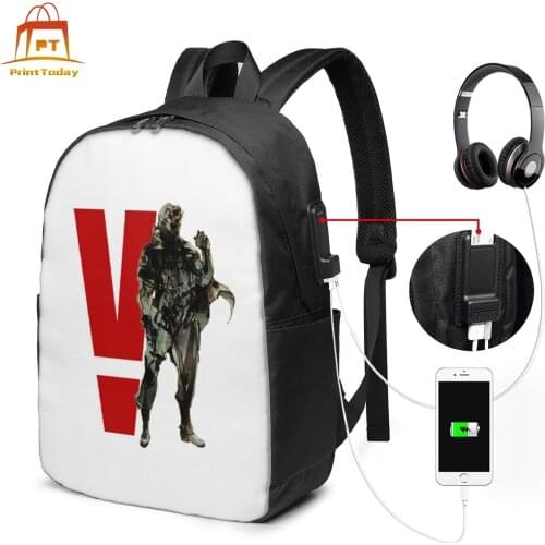 Mgs Backpack Mgs Backpacks Man - Woman Multi Pocket Bag Pattern Student High quality Travel Trend Bags