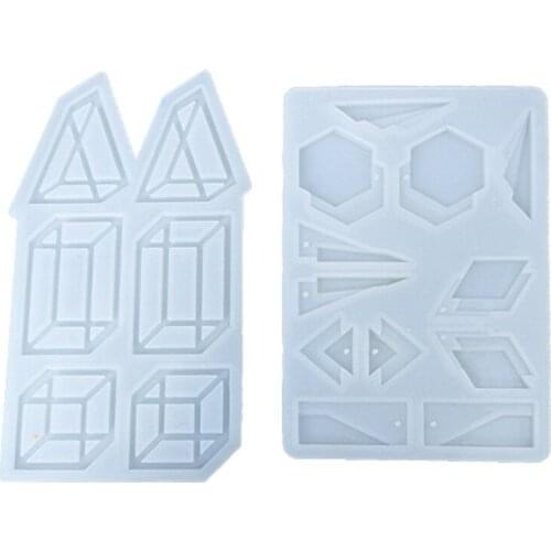 U90E Earrings Epoxy Resin Mold Ear Drop Dangles Silicone Mould DIY Crafts Jewelry Pendant Ornaments Casting Tool