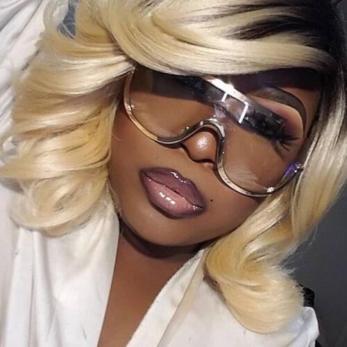 Fashion Gradient Rimless Futuristic Sunglasses Men Women Luxury Vintage Metal Mirror Classic Sun Glasses Oculos De Sol Masculino