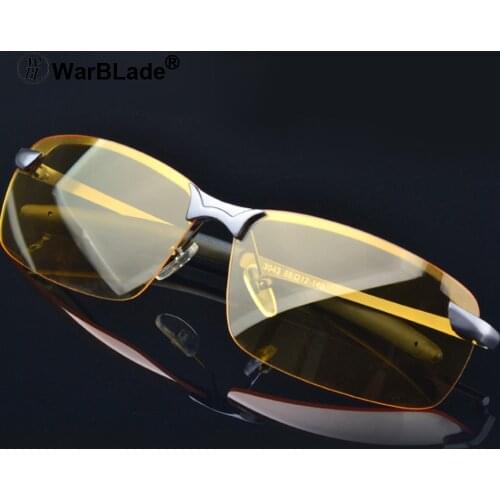 WarBLade 2018 New Yellow Lense Night Vision Driving Glasses Men Polarized Driving Sunglasses Goggles Reduce Glare