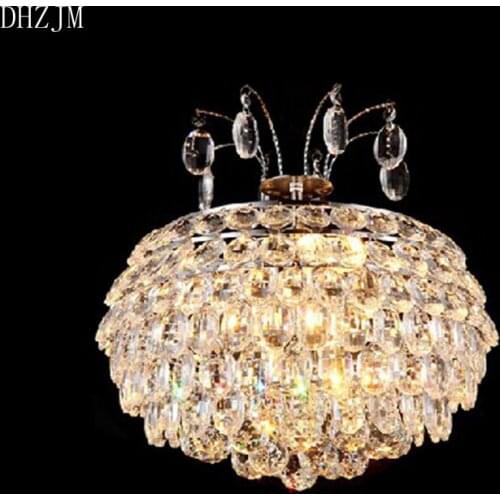 Free Shipping Led Lamp Modern Champagne LED Crystal Chandelier Creative Personality Living Room Dining Home lighting