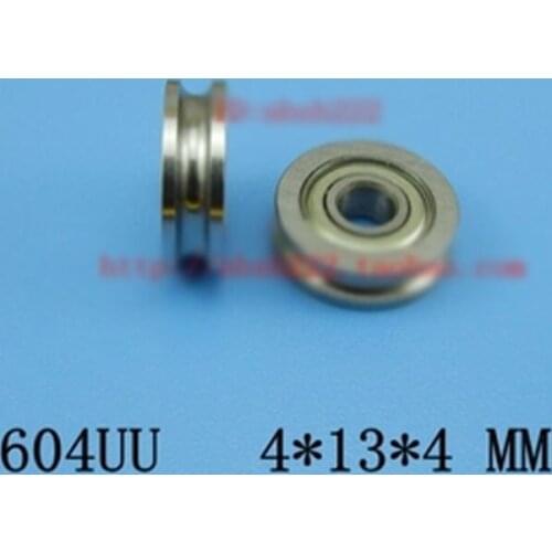 2PCS U-type Trench Guide Wheel Pulley Bearing 3D Printer U604ZZ 604UU