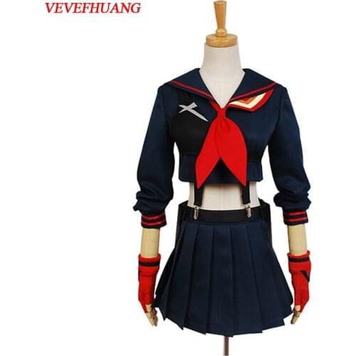 VEVEFHUANG KILL la KILL Ryuko Matoi Cosplay Costumes Japanese Anime Party Halloween Costume For Women Girls Dress