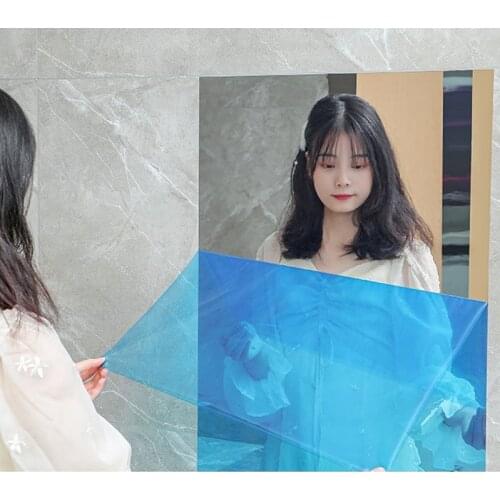 Mirror Wall Stickers Soft Mirror Wallpaper Self-adhesive Mirror Effect Home Decoration Living Room Reflective Mirror Stickers