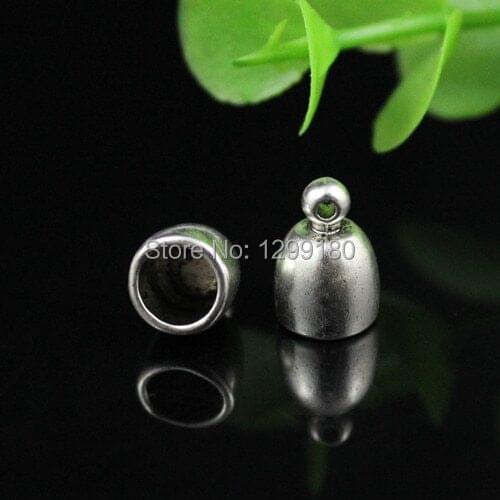 100pcs/lot Cord Crimp End Caps Buckle Tips for Necklace Bracelet Ropes Cords Connectors Clasp,DIY Accessories 12x8mm (K00526)