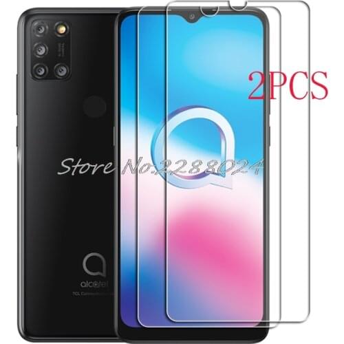 2PCS FOR Alcatel 3X 2020 High HD Tempered Glass Protective On 5061U Screen Protector Film Cover