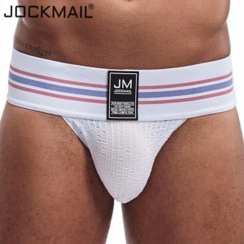 JOCKMAIL 2-pack Mens Underwear Sexy Briefs Men Jockstrap Fashion Mens Briefs Cuecas Gay Underwear Penis Bikini Men Slip Homme