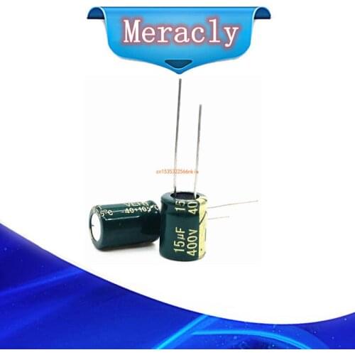 5-200pcs/lot 15UF high frequency low impedance 400V 15UF aluminum electrolytic capacitor size S112 20