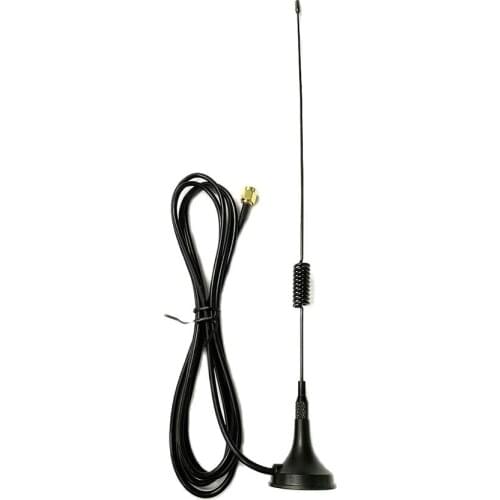 1PC GSM Antenna 900-1800Mhz 7DBI High Gain Antenna Small Sucker Base Aerial Omnidirectional 3M Cable SMA Male Connector