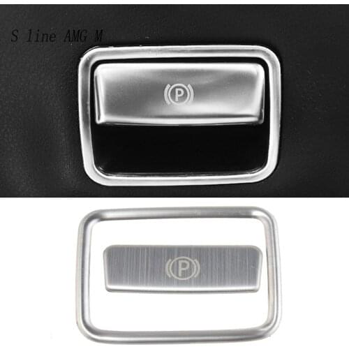 Car styling The foot brake release switch frame Trim Covers Sticker For Mercedes Benz CLA C117 GLA X156 A Class W176 Accessories