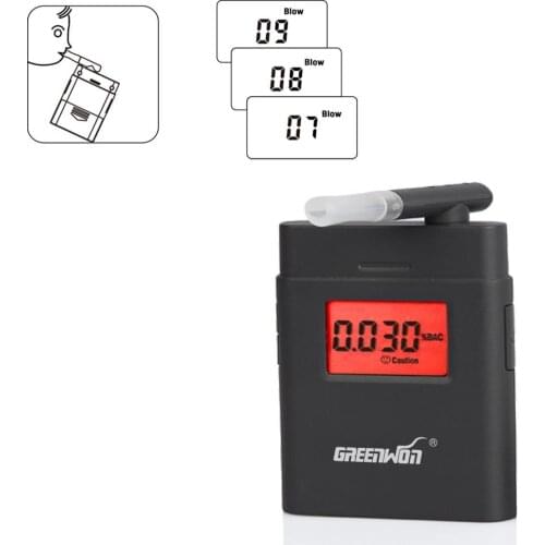 Free shipping Digital LCD Alcohol Tester Analyzer Alcohol Breathalyzer Breath Tester Dropshipping