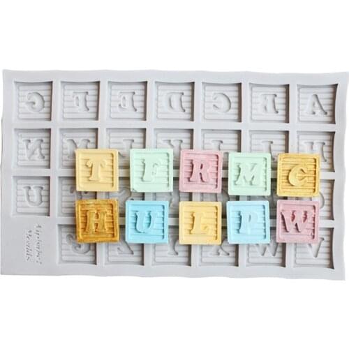 One 24 Letter Button Alphanumeric Silicone Mold Chocolate Mold Baking Silicone Mold Easy To Release Mold Cleaning