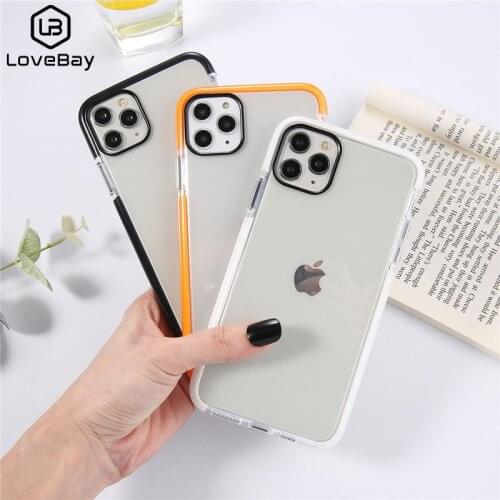 Lovebay Phone Case For iPhone 12 Pro Max X XS XR Xs Max Shockproof Transparent TPU Silicone Cover For iPhone 11 6 6s 7 8 Plus
