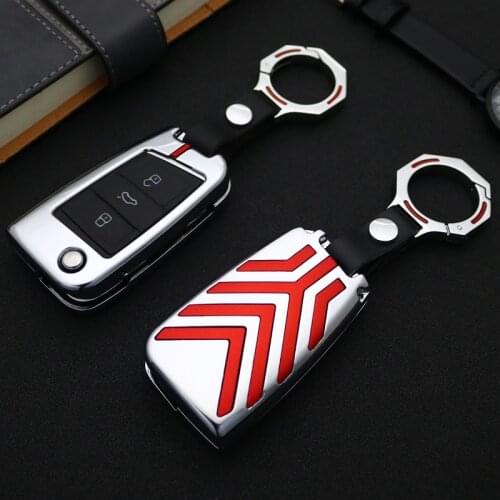 Zinc alloy Car Key Case Cover For VW Golf 7 mk7 Seat Ibiza Leon FR 2 Altea Aztec For Passat Skoda Octavia Bora Jetta Accessories