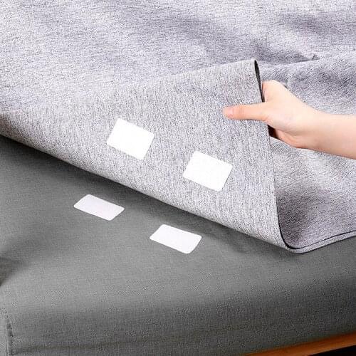 5pair Double-sided Fixed Velcro Seamless Adhesive Sofa Bed Sheets Rug Table Cloth Anti-slip Fixed Anchor Buckle Home Necessary