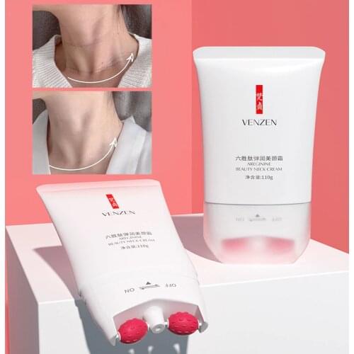 1Pcs Neck Massage Cream Anti-Wrinkle Anti-Aging Lifting Firming Whitening Moisturizing Nourishing Hyaluronic Acid Skin Care 110g