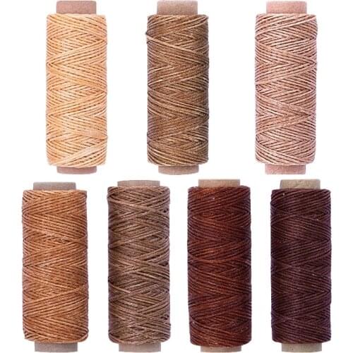 LMDZ 550Yards Leather Sewing Waxed Thread,150D 55Yards Per Spool Stitching Thread for Leather Craft DIY,Bookbinding,Shoe Repair
