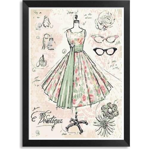 MaHuaf-A1318 Wedding dress DIY oil painting by numbers abstract artwork canvas painting wedding decoration for living room