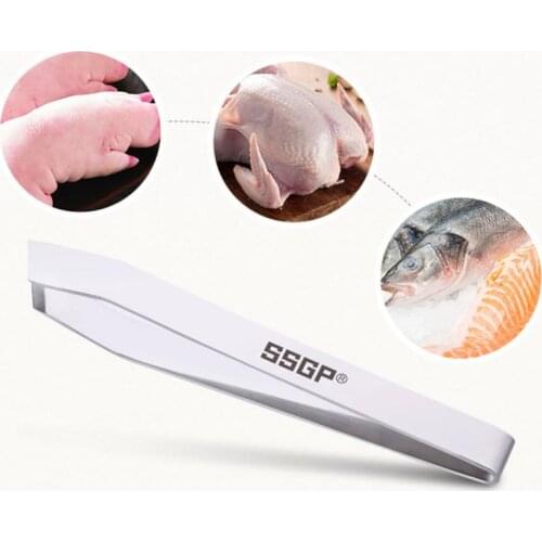 New Stainless Steel Pig Hair Clipper Pull The Chicken Hair Clip Fish Bones Hair Clips Kitchen Tools Tweezers Hair Removal Pliers