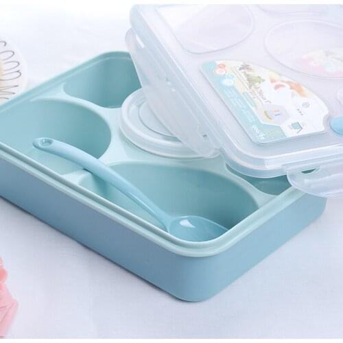 TUUTH Cute Lunch Box Portable Microwavable Kid Adult Bento Boxs Leakproof Japanese Style Food Container