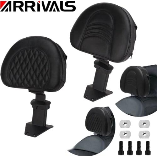 Motorcycle Black Adjustable Plug In Driver Rider Backrest Kit For Honda Goldwing 2018-2020 GL1800