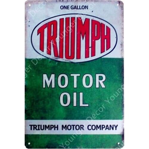 Atlantic Motor Oil Plaque Tin Signs Vintage Retro Garage Decor Bar Pub Gas Gasoline Decorative Plate Texaco Wall Poster YI-068