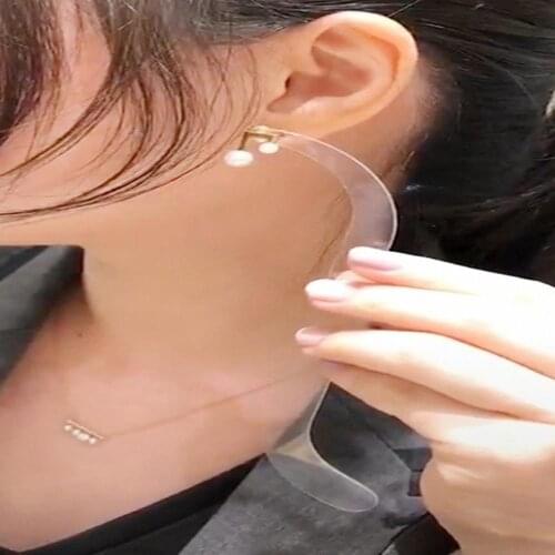 Transparent Acrylic Earring Try On Stick Forecast Shop Special Tool Ear Stud Jewelry Trial Display Holder Rack for Live Stream