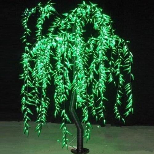 Garden Decorations LED Willow Tree Light LED 1152pcs LEDs 2m/6.6FT Rainproof Indoor Outdoor Use fairy garden Christmas Decor