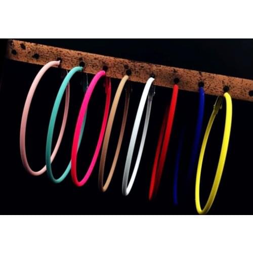 2021 Trendy Hoop Earrings Set Big Round Earrings Black White Red Colors Fashion Jewelry for Women Girl Punk Ear Clip Earring