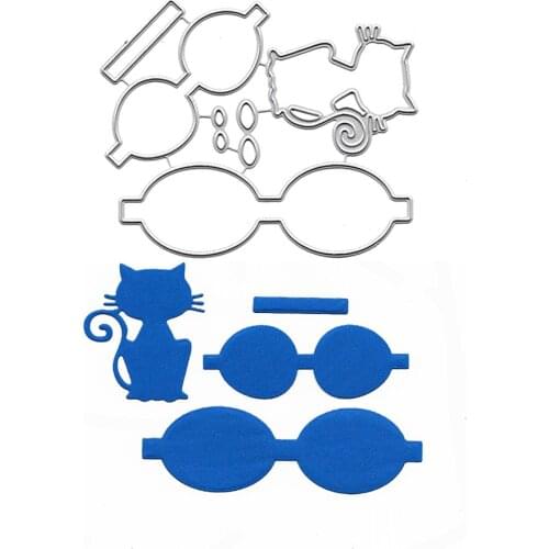 Troqueles Scrapbooking Cat Bows Cutting Dies For DIY Card Making Album Decor Embossing Folders Die Cut Stencil Handmade Template