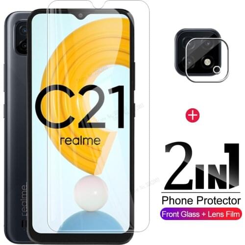 Realmi c21 glass camera lens protective glasses for realme real me c21 c 21 21c realmec21 6.5'' screen protector films cover hd