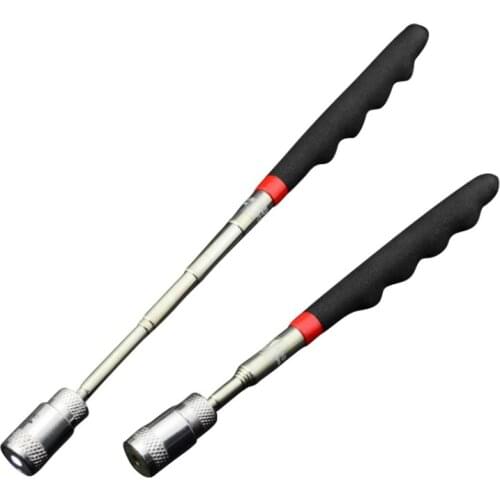 Telescopic Extension Rod Automobile Metal Strong Magnetic Pickup With LED Light Tire Repair Supplies