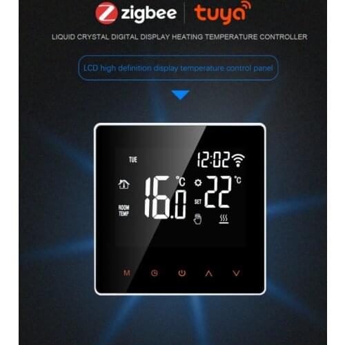 Tuya ZigBee Smart Thermostat Water/Gas Boiler Temperature Controller for Electric floor Heating work with Google Home, Alexa