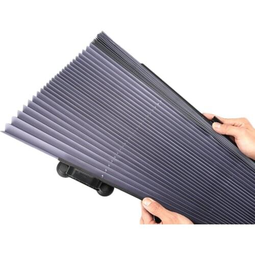 Retractable Car Windshield Visor Shutter Type Window Sun Shade Blinds Windscreen Sun Shades Anti UV Sunshades 46x160cm #280964