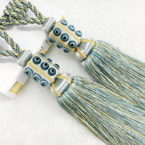 2pcs/lot Curtain Delicate Hanging Ball Wedding Decor Tieback Hook Clasp Curtain Decoration Accessory Borlas Pasamaneria