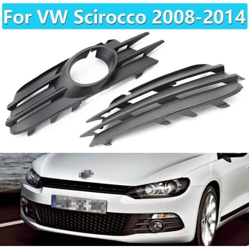 1 Pair Auto Front Left Right Bumper Fog Light Lamp Grill for VW Scirocco 2008 2009 2010 2011 2012 2013 2014 1K8853665 1K8853666