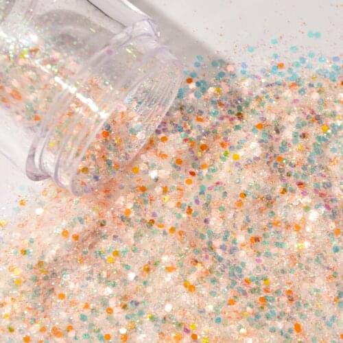 10ml Jars Nail Mixed Size Glitter Flake Sequin Laser Chunky Holographic Mix Hexagon Sequins DIY Nail Glitter Art Sequins Decorat