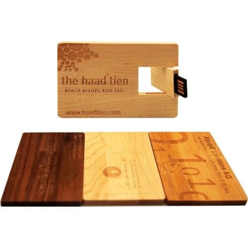 10 PCS free LOGO) Custom LOGO personality maple wooden card USB flash drive U disk gift pendrive 4GB 8GB 16GB 32GB 64GB