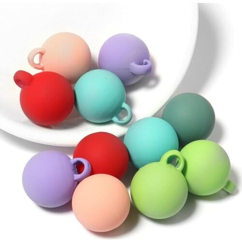 10pcs/lot 14mm Acrylic Eraser Lacquer Charm beads For DIY Jewelry Making Charms Bracelet Necklace