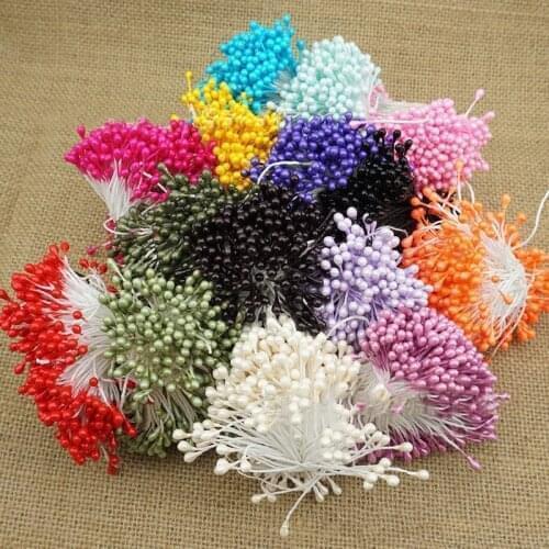 150pcs 55mm Mini Stamen Handmade Artificial Flowers For Wedding Party Home Decoration DIY Christmas Scrapbook Accessories